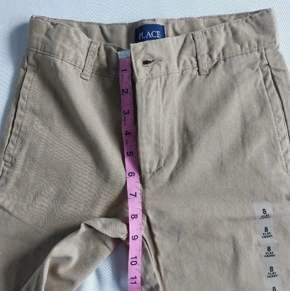 The Children's Place Boys uniform chino Pants‎ adjustable Waist Size 8 - Picture 9 of 11
